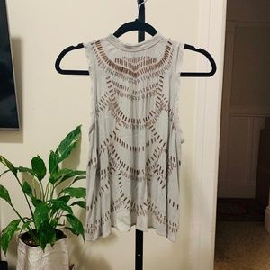 Free People beaded open back top
